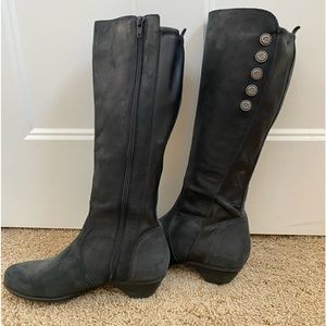 Abeo tall leather black boot size 7.5